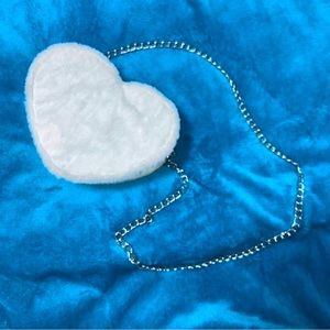 Art Class Fuzzy Heart Purse